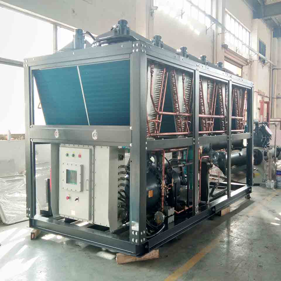 乙二醇防爆冷水機組各種溫度說明